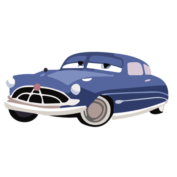 ArtDraw SVG Vectors Doc Hudson Cars Disney Movie Vector Image