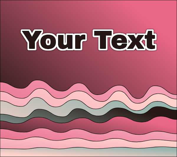 Waves background and text in gradient colors Waves Background glacier beautiful under a burning sun