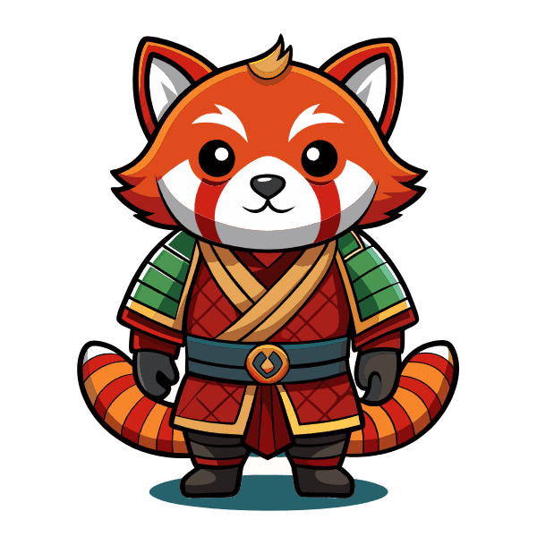 ArtDraw SVG Vectors Red Panda Warrior