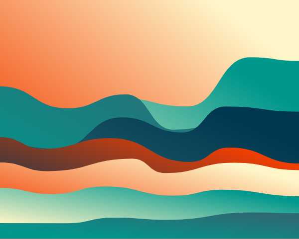 Waves background in gradient colors Waves Background glacier fiery under a burning sun