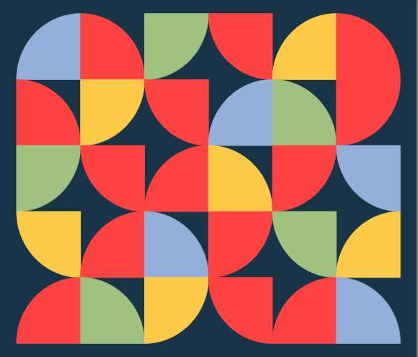 ArtDraw SVG Vectors Colorful geometric circular background