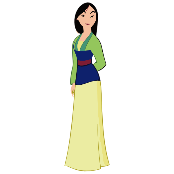 ArtDraw SVG Vectors Mulan Disney Princess
