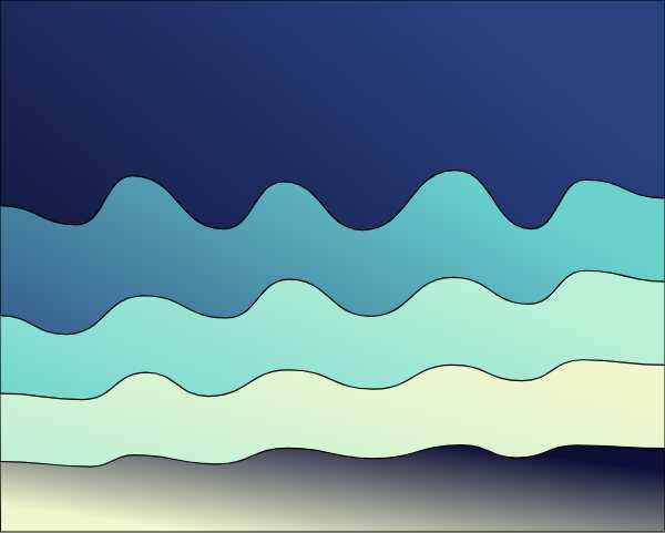 Waves background in gradient colors Waves Background summer deep under a burning sun