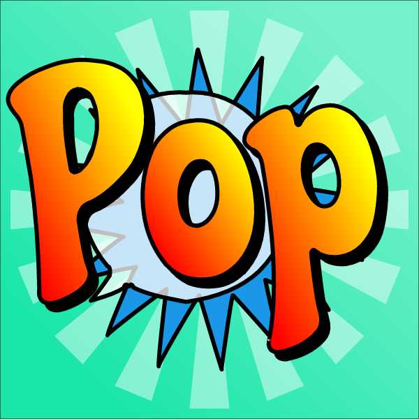 SVG Cartoon Text Pop Comic Text Pop