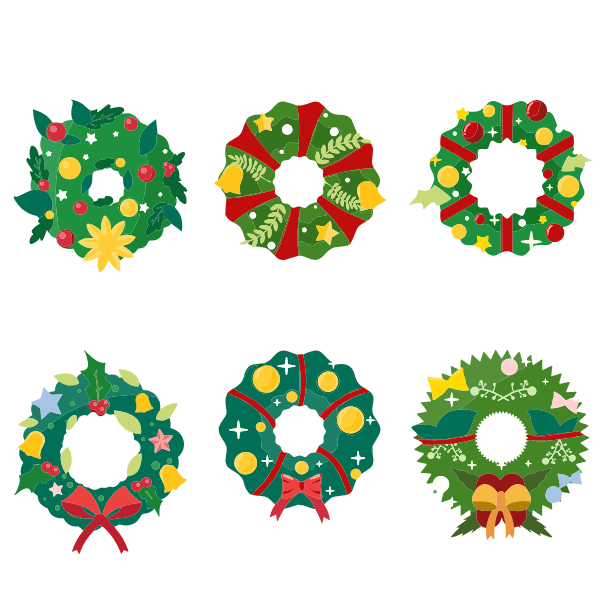 Christmas Designs Vectors Christmas garlands vector image