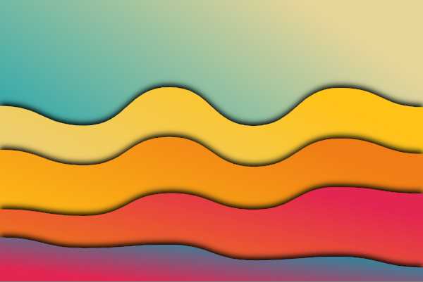 Waves background in gradient colors Waves Background night aggressive and music of the wind