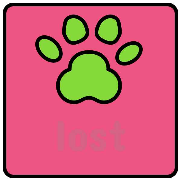 Animals Bordered Flat Vectors Collection animal-domestic-lost