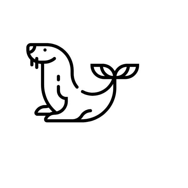 Animal Side Line Vectors animal-mammal-sea-lion