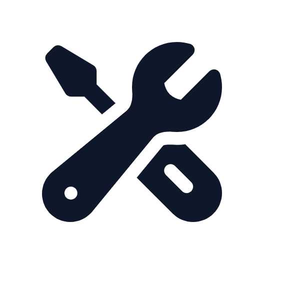 Hero Icons Line Vector Icons Wrench screwdriver