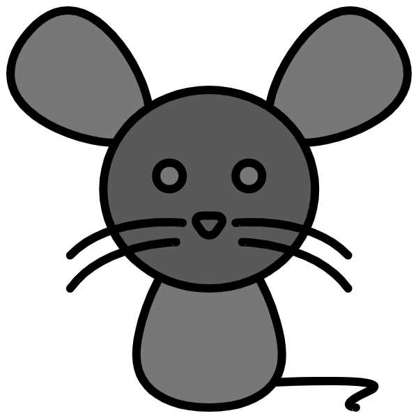 Animals Bordered Flat Vectors Collection animal-domestic-mouse