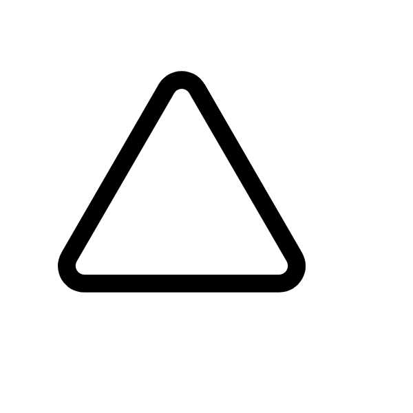 Phosphor Regular Icons Triangle