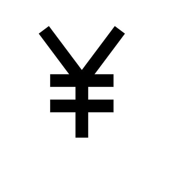 BoxIcons Regular Icons bx-yen