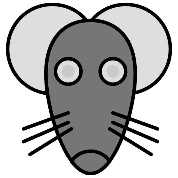 Animals Bordered Flat Vectors Collection animal-domestic-mouse2
