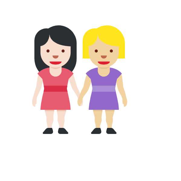 Twitter Twemoji Emojis women-holding-hands-light-skin-tone-medium-light-skin-tone
