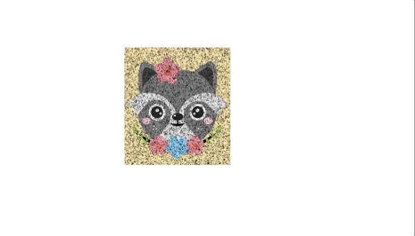 Animal Sticker Stamp Vectors raccoon