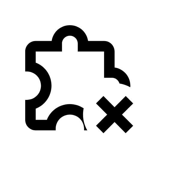 Material Design Icons Puzzle remove outline