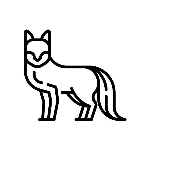 Animal Side Line Vectors animal-fox-furry