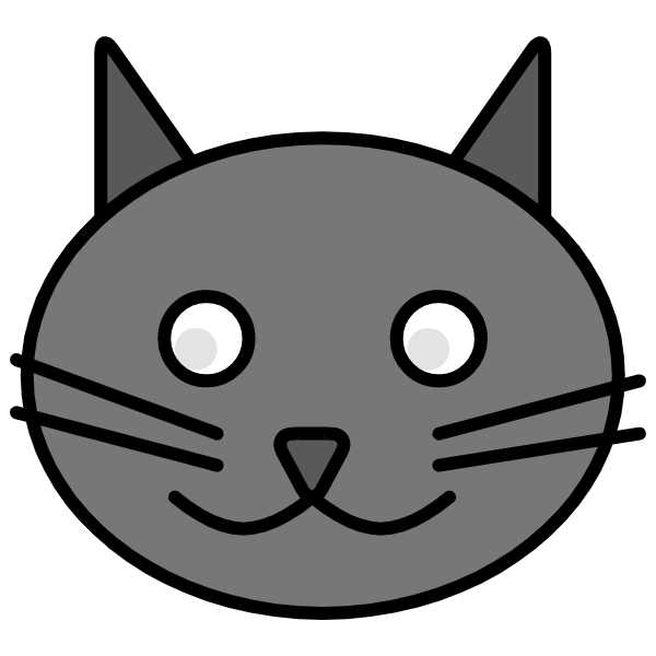 Animals Bordered Flat Vectors Collection Animal cat domestic