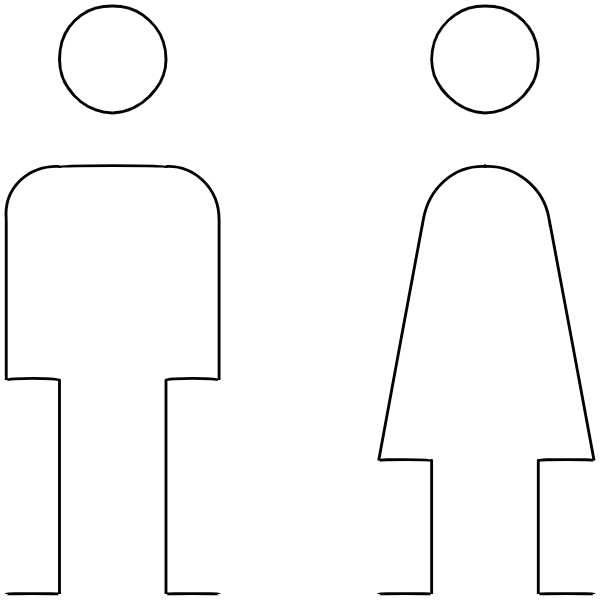 Atlas Variety Line Icons Collection man-woman-restroom