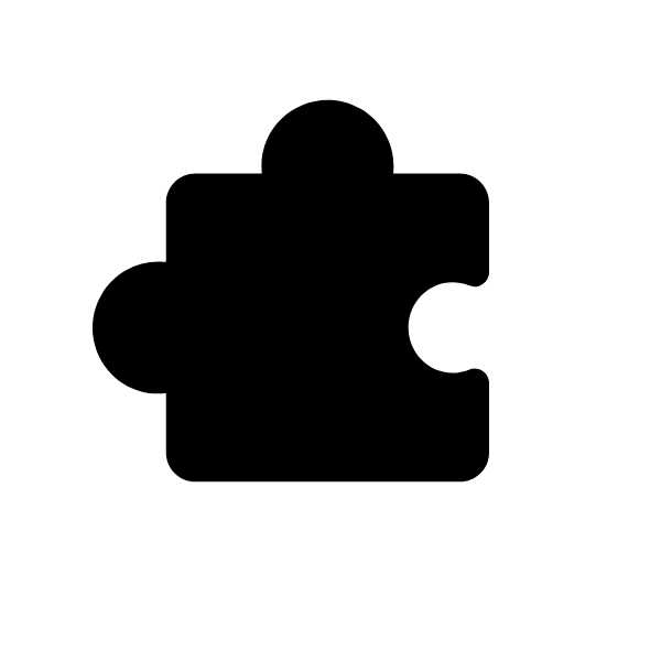 Phosphor Fill Icons Puzzle piece fill