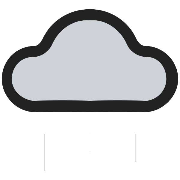 Lets Duotone Glyph Icons Collection rain