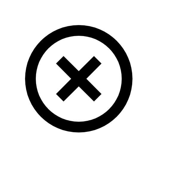 BoxIcons Regular Icons Bx x circle